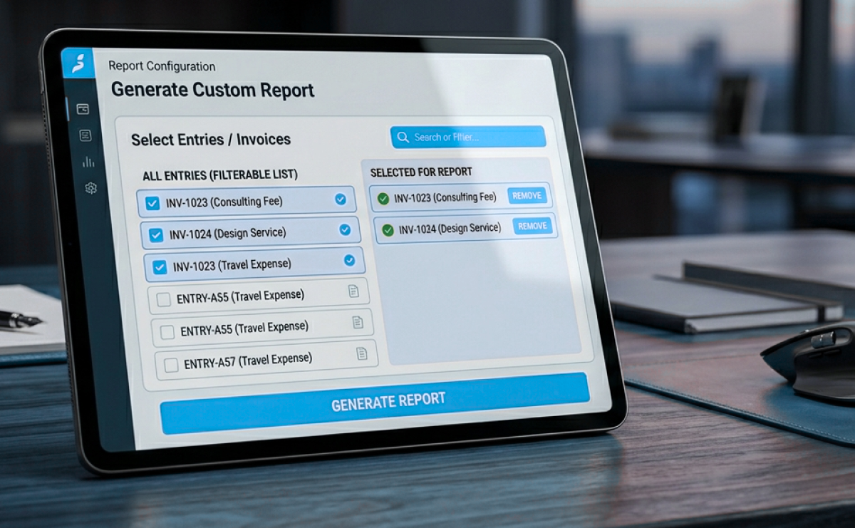 خيارات البحث وتحليل نتائج كشف الحساب